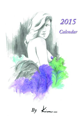 Couverture de mon calendrier 2015/ cover of my 2015 calendar